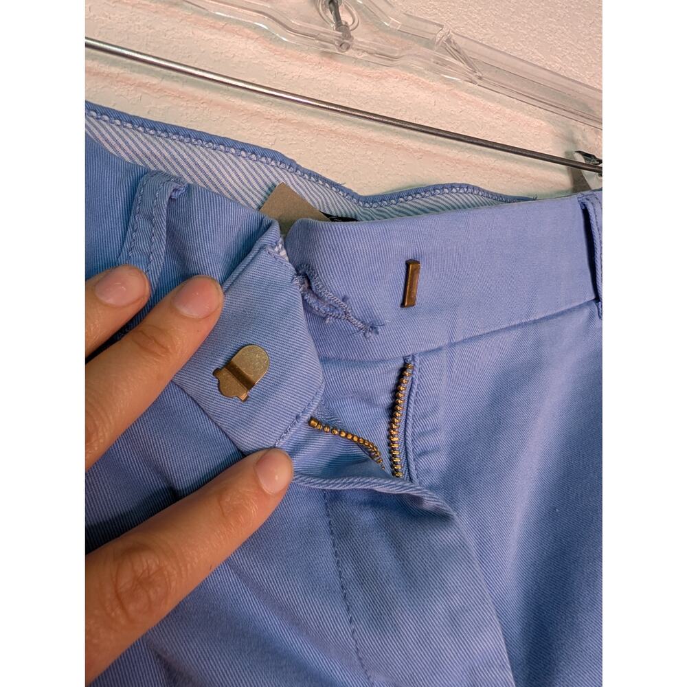 J. Crew NWT 4" Stretch Chino Shorts Blue 4 Preppy Coastal Summer Capsule - Picture 5 of 8